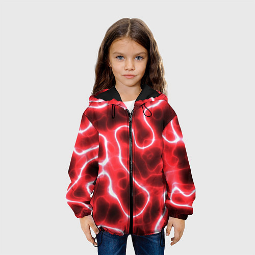 Детская куртка Огненный камуфляж / 3D-Черный – фото 3