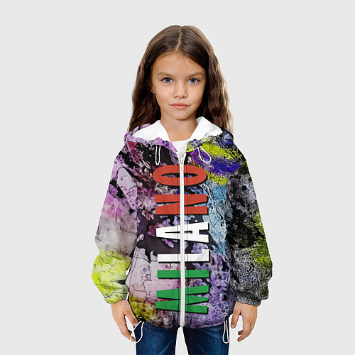 Детская куртка Avant-garde color texture - Milano / 3D-Белый – фото 3