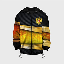 Детская куртка Black & gold - герб России