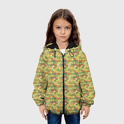Куртка с капюшоном детская Человечки с заячьими ушками, цвет: 3D-черный — фото 2