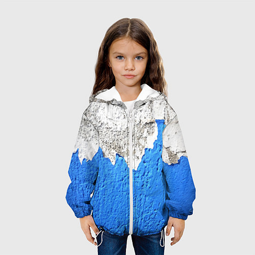 Детская куртка Старая штукатурка - стена / 3D-Белый – фото 3