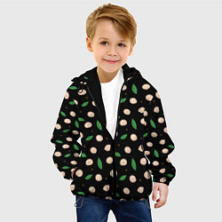 Куртка с капюшоном детская Пельмени с лавровым листом и перцем, набор, цвет: 3D-черный — фото 2