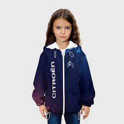 Куртка с капюшоном детская Citroёn Абстракция, цвет: 3D-белый — фото 2