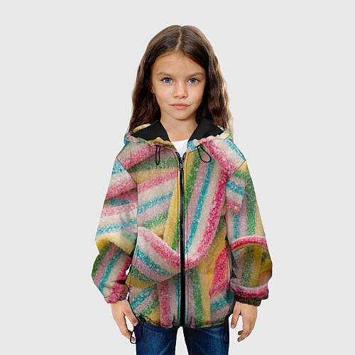 Детская куртка Мармеладная лента / 3D-Черный – фото 3