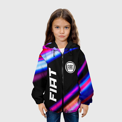 Детская куртка Fiat speed lights / 3D-Черный – фото 3
