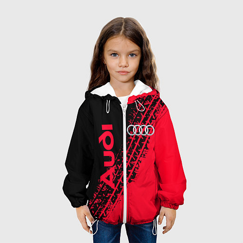 Детская куртка Audi / 3D-Белый – фото 3
