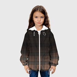 Куртка с капюшоном детская Tartan gradient, цвет: 3D-белый — фото 2