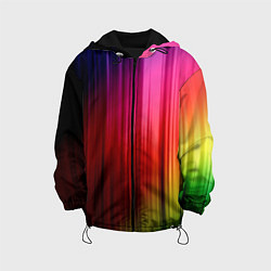 Куртка с капюшоном детская Цветной спектр, цвет: 3D-черный