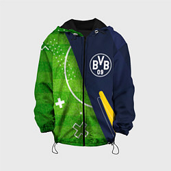 Куртка с капюшоном детская Borussia football field, цвет: 3D-черный
