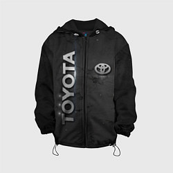Куртка с капюшоном детская Toyota cracks, цвет: 3D-черный