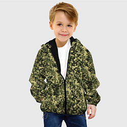 Куртка с капюшоном детская Камуфляж Flecktarn Jeitai, цвет: 3D-черный — фото 2