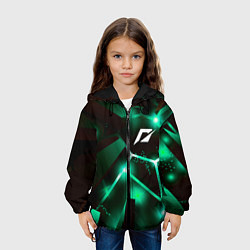Куртка с капюшоном детская Need for Speed разлом плит, цвет: 3D-черный — фото 2