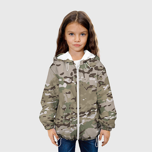Детская куртка Камуфляж Multicam / 3D-Белый – фото 3