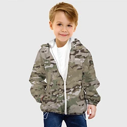 Куртка с капюшоном детская Камуфляж Multicam, цвет: 3D-белый — фото 2
