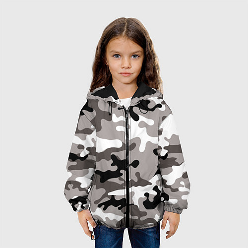 Детская куртка Камуфляж Urban крупный / 3D-Черный – фото 3