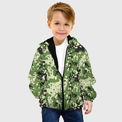 Куртка с капюшоном детская Камуфляж Flectar-D, цвет: 3D-черный — фото 2