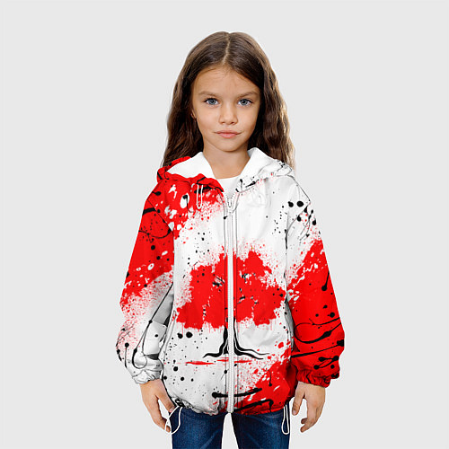 Детская куртка Цветущая сакура / 3D-Белый – фото 3