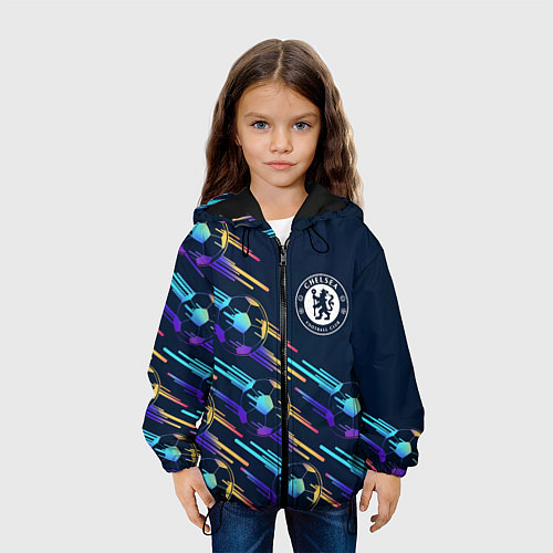 Детская куртка Chelsea градиентные мячи / 3D-Черный – фото 3