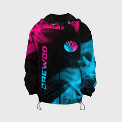 Детская куртка Daewoo - neon gradient: надпись, символ