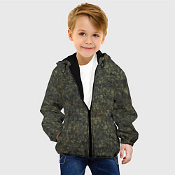 Куртка с капюшоном детская 4 цветная цифра ВКБО, цвет: 3D-черный — фото 2