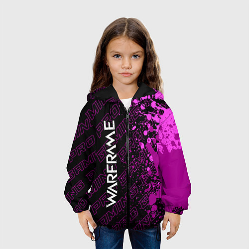 Детская куртка Warframe pro gaming: по-вертикали / 3D-Черный – фото 3