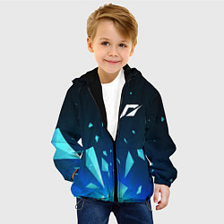 Куртка с капюшоном детская Need for Speed взрыв частиц, цвет: 3D-черный — фото 2