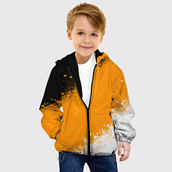 Куртка с капюшоном детская Имперский флаг - триколор, цвет: 3D-черный — фото 2