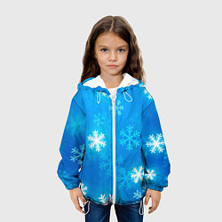 Куртка с капюшоном детская Зима 2023, цвет: 3D-белый — фото 2