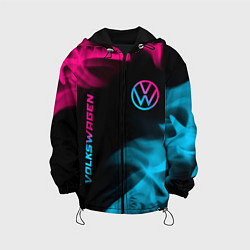 Детская куртка Volkswagen - neon gradient: надпись, символ