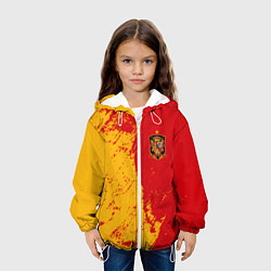 Куртка с капюшоном детская Сборная Испании, цвет: 3D-белый — фото 2