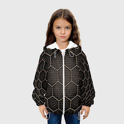 Детская куртка Metalic carbon / 3D-Белый – фото 3