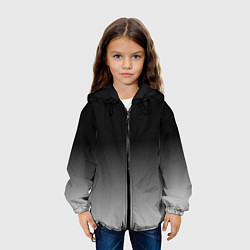 Куртка с капюшоном детская От черного к белому, цвет: 3D-черный — фото 2