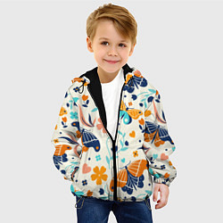 Куртка с капюшоном детская Волшебная весна, цвет: 3D-черный — фото 2