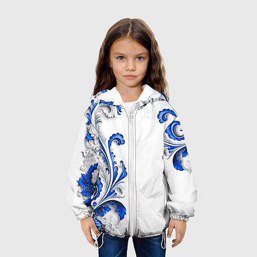 Детская куртка Русские узоры / 3D-Белый – фото 3
