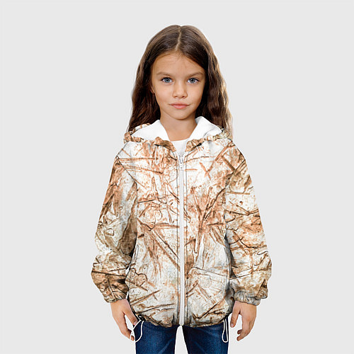 Детская куртка Резкие контуры / 3D-Белый – фото 3