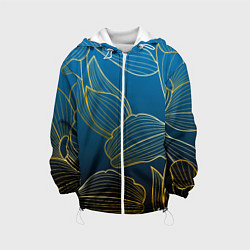 Куртка с капюшоном детская Vanguard floral pattern, цвет: 3D-белый