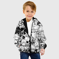Куртка с капюшоном детская Кацуки Бакуго - Моя геройская академия, цвет: 3D-черный — фото 2
