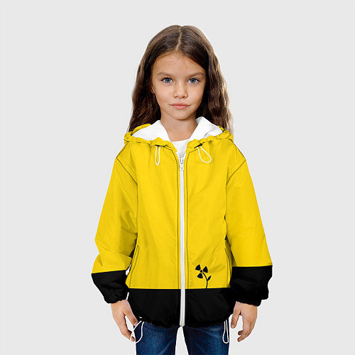 Детская куртка Атомный цветок / 3D-Белый – фото 3