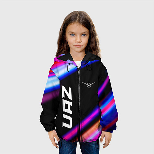 Детская куртка UAZ speed lights / 3D-Черный – фото 3