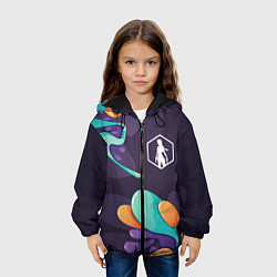 Куртка с капюшоном детская Tomb Raider graffity splash, цвет: 3D-черный — фото 2