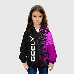 Куртка с капюшоном детская Geely pro racing: по-вертикали, цвет: 3D-черный — фото 2