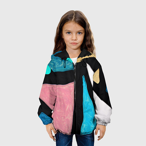 Детская куртка Переливы красок / 3D-Черный – фото 3