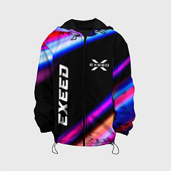 Куртка с капюшоном детская Exeed speed lights, цвет: 3D-черный