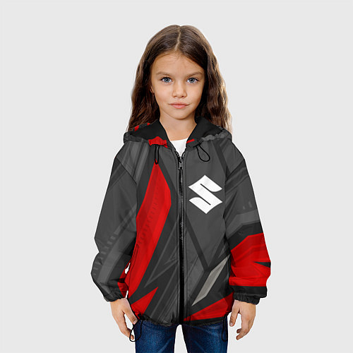 Детская куртка Suzuki sports racing / 3D-Черный – фото 3