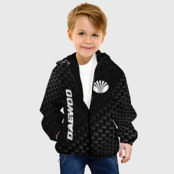 Куртка с капюшоном детская Daewoo карбоновый фон, цвет: 3D-черный — фото 2