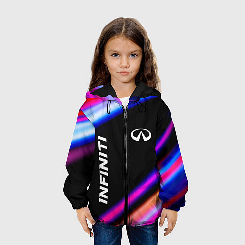 Детская куртка Infiniti speed lights / 3D-Черный – фото 3