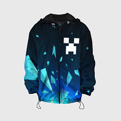 Куртка с капюшоном детская Minecraft взрыв частиц, цвет: 3D-черный