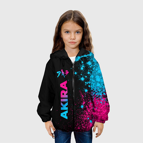 Детская куртка Akira - neon gradient: по-вертикали / 3D-Черный – фото 3