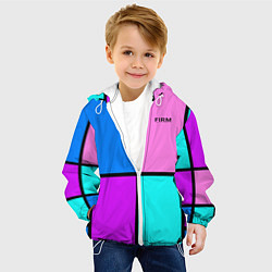 Куртка с капюшоном детская Firm аля 80-е, цвет: 3D-белый — фото 2