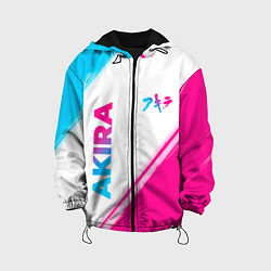 Детская куртка Akira neon gradient style: надпись, символ